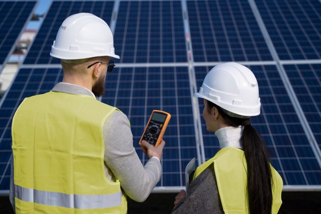 how to check solar panel output