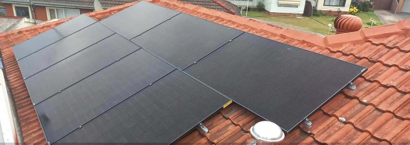 Residential rooftop solar panel installation photographed from the roof, project photo 13