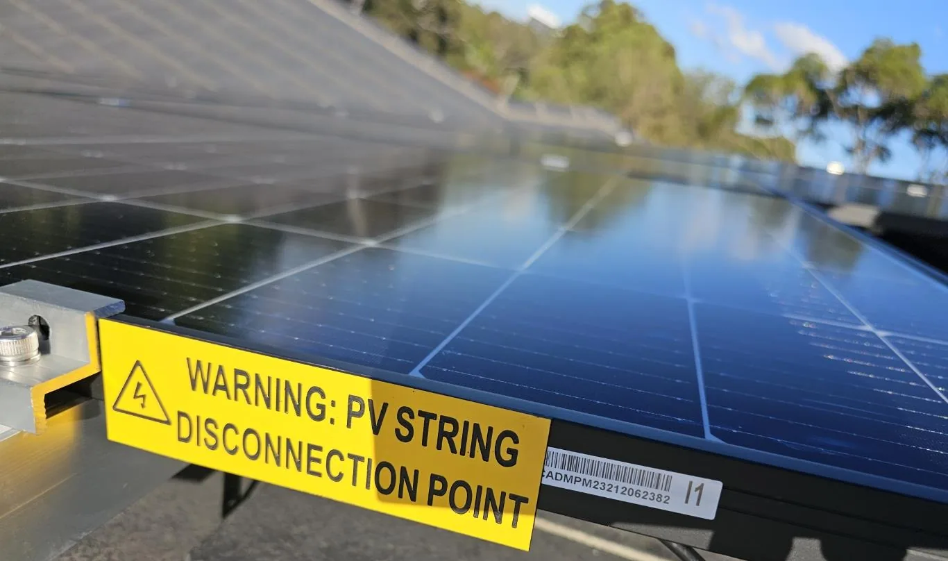 Residential rooftop solar panel installation photographed from the roof, project photo 42