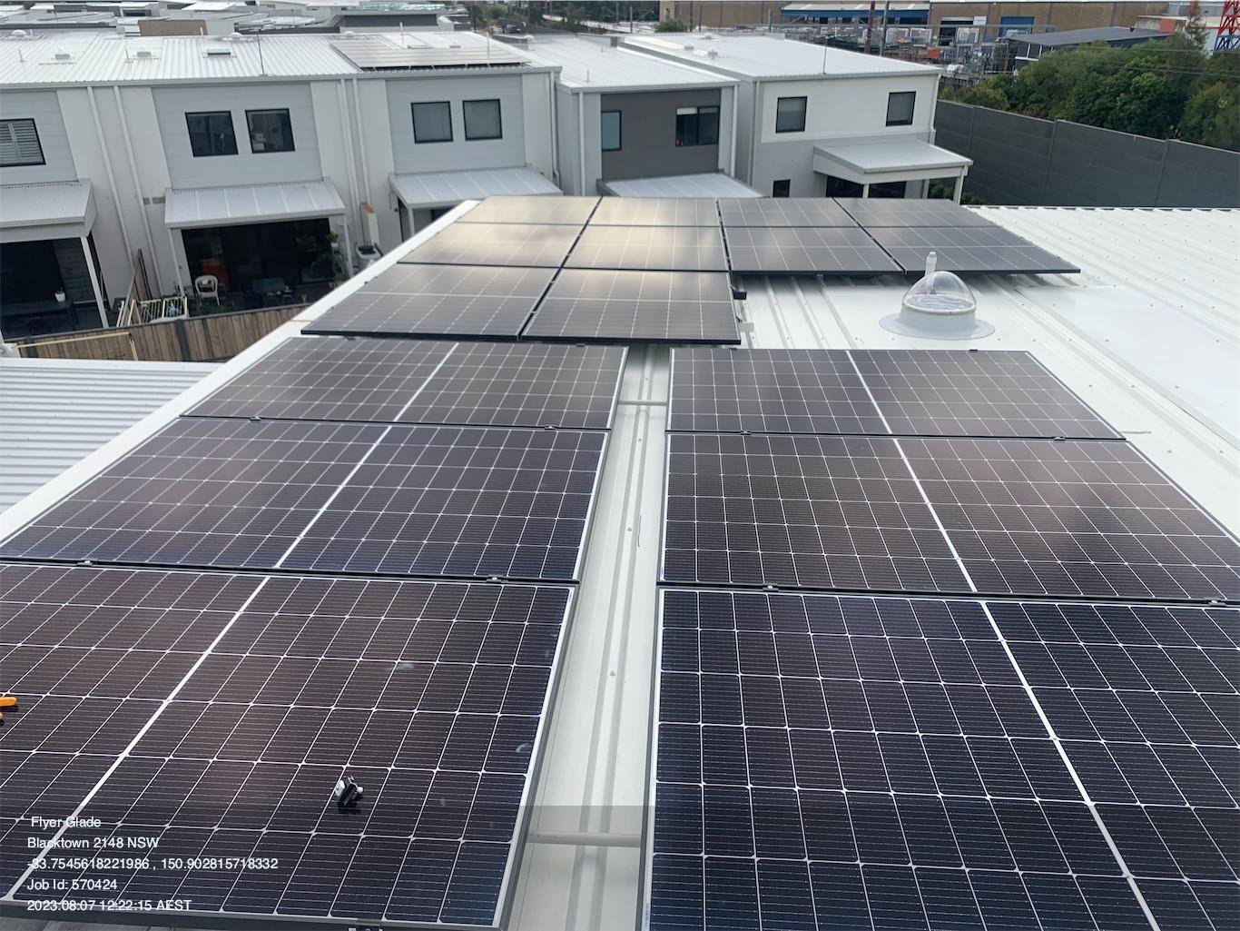 Professional solar installation